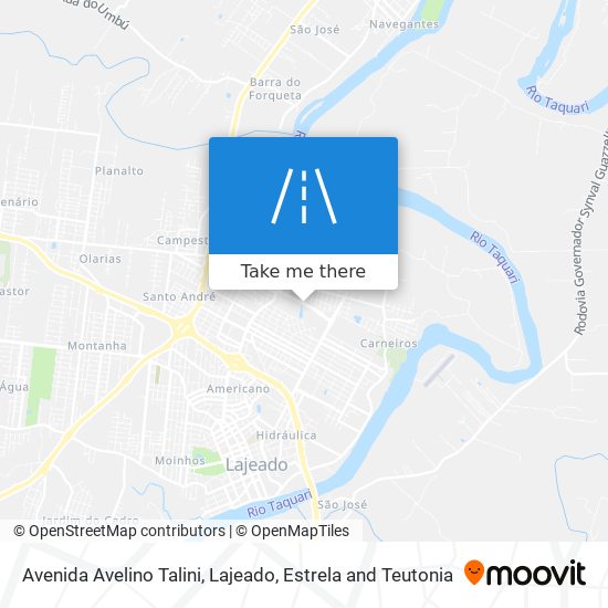 Mapa Avenida Avelino Talini