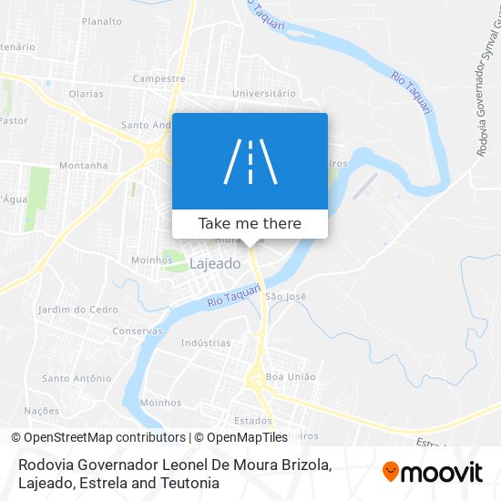 Rodovia Governador Leonel De Moura Brizola map