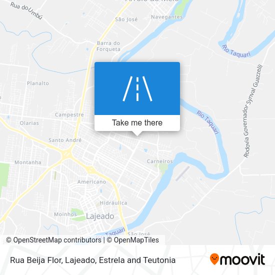 Rua Beija Flor map