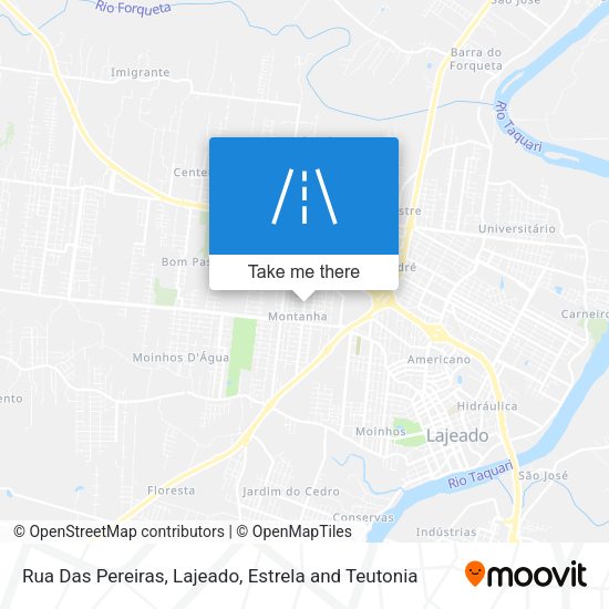 Rua Das Pereiras map