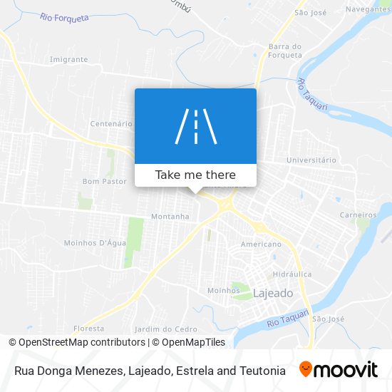 Mapa Rua Donga Menezes