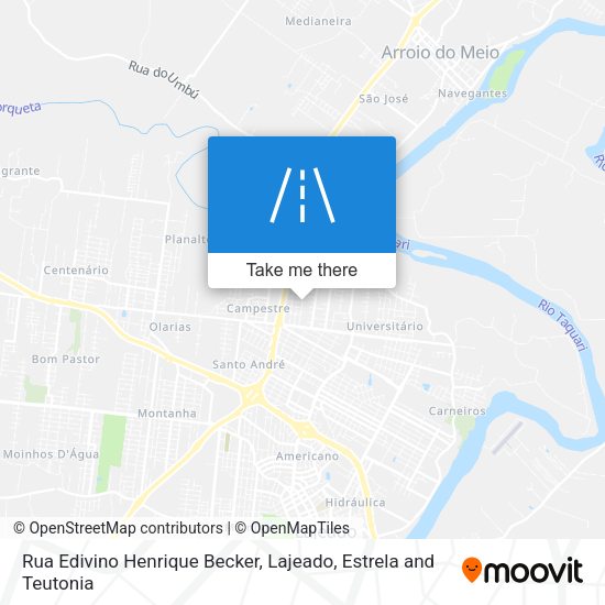 Rua Edivino Henrique Becker map