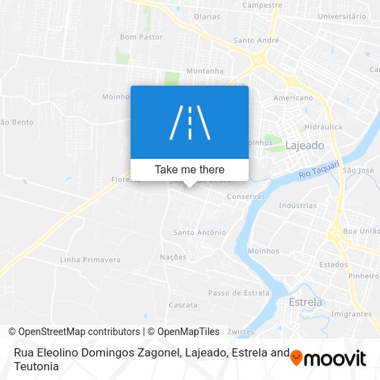 Rua Eleolino Domingos Zagonel map