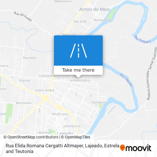 Mapa Rua Elida Romana Cergatti Altmayer