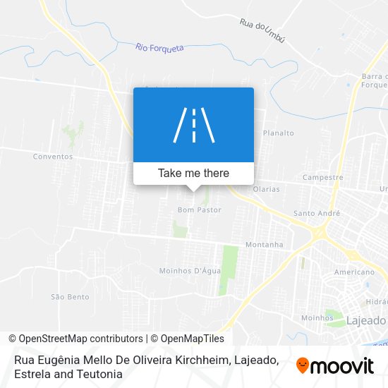 Rua Eugênia Mello De Oliveira Kirchheim map