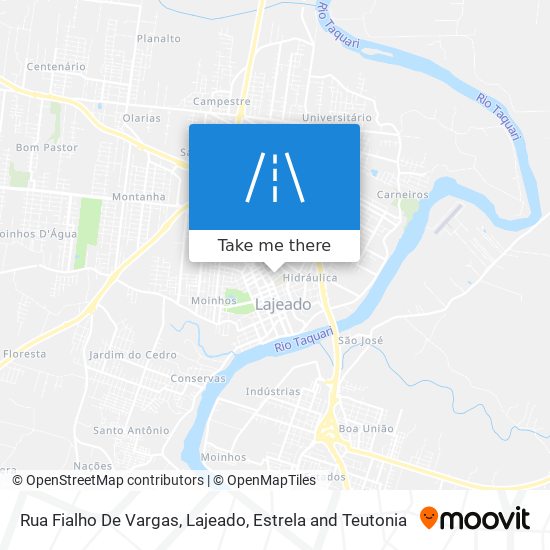 Mapa Rua Fialho De Vargas
