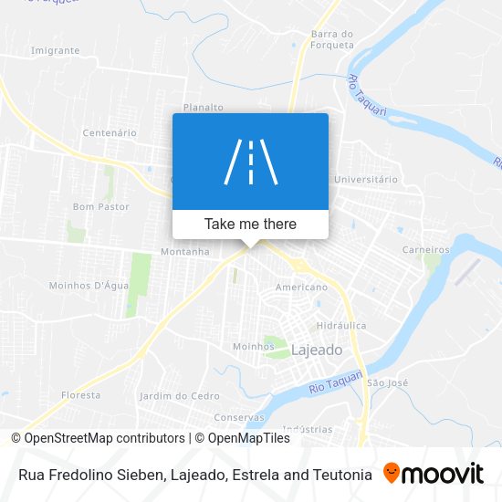 Rua Fredolino Sieben map
