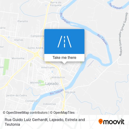 Rua Guido Luiz Gerhardt map