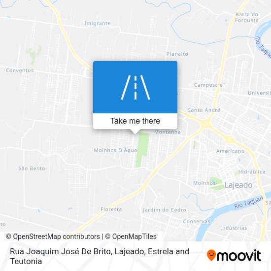 Rua Joaquim José De Brito map