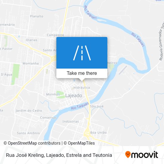 Rua José Kreling map