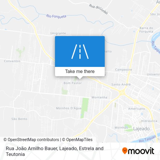 Rua João Arnilho Bauer map