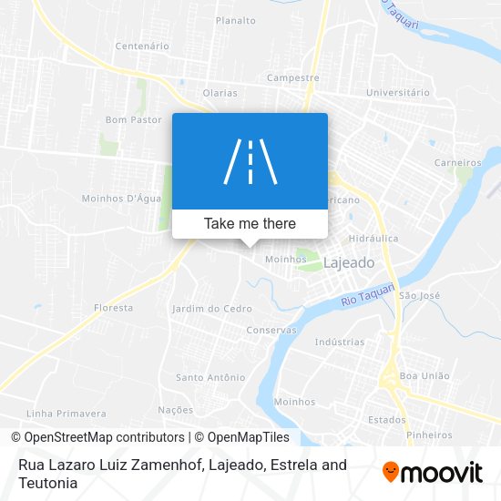 Rua Lazaro Luiz Zamenhof map