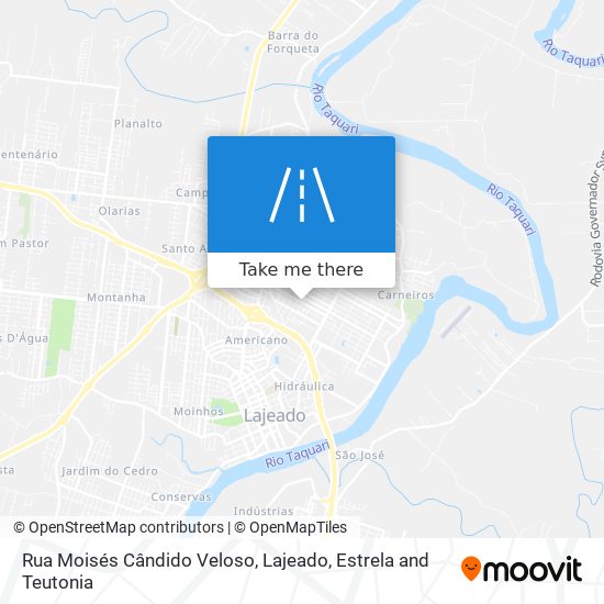 Mapa Rua Moisés Cândido Veloso