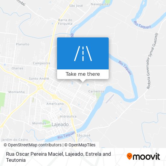 Mapa Rua Oscar Pereira Maciel