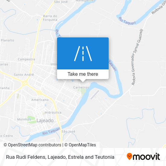 Rua Rudi Feldens map
