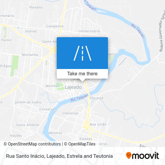 Rua Santo Inácio map