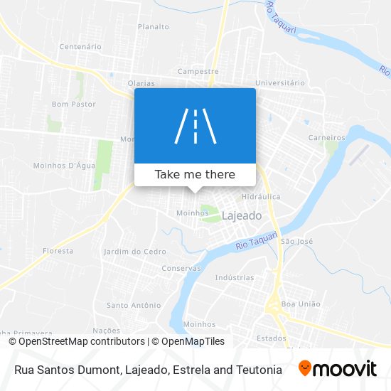 Rua Santos Dumont map