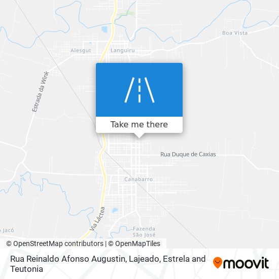 Mapa Rua Reinaldo Afonso Augustin