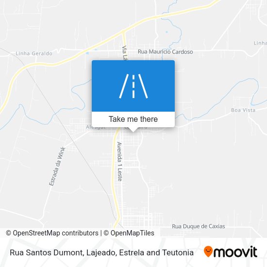 Rua Santos Dumont map