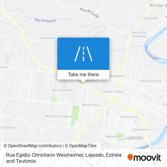 Rua Egídio Christiano Weisheimer map