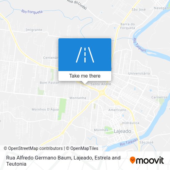Rua Alfredo Germano Baum map