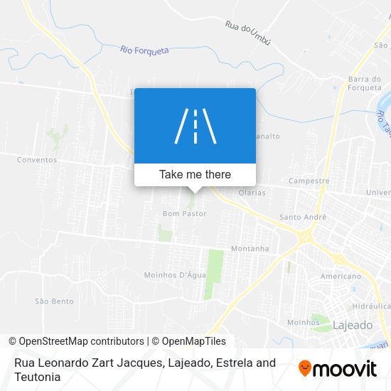 Rua Leonardo Zart Jacques map