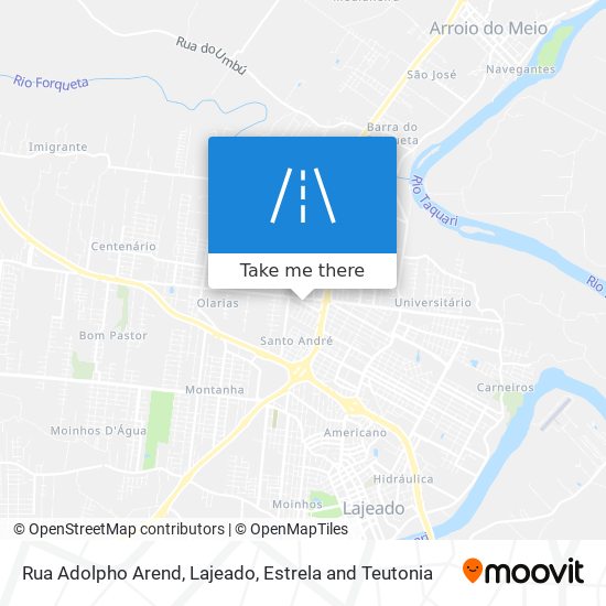 Rua Adolpho Arend map