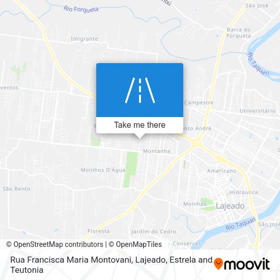 Rua Francisca Maria Montovani map
