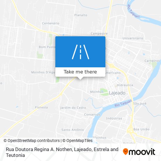 Mapa Rua Doutora Regina A. Nothen