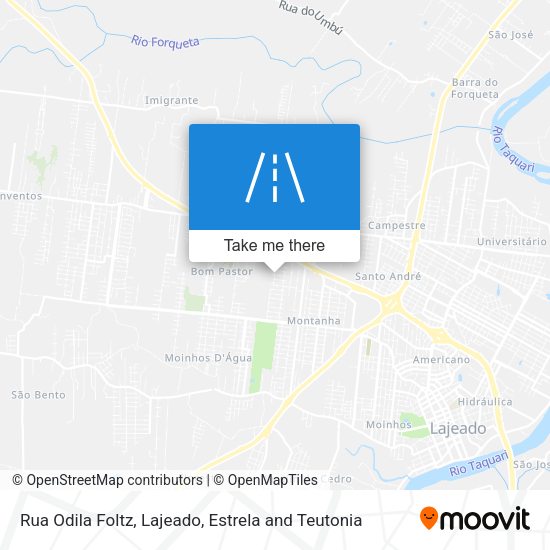 Rua Odila Foltz map