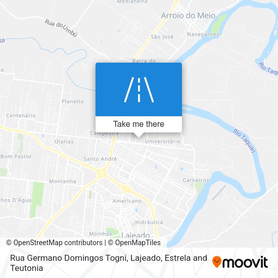Rua Germano Domingos Togni map