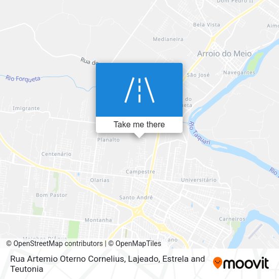 Rua Artemio Oterno Cornelius map