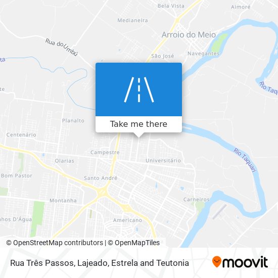 Mapa Rua Três Passos