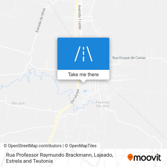 Rua Professor Raymundo Brackmann map