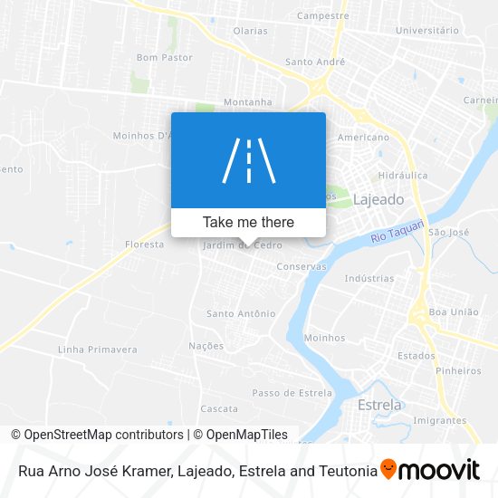 Rua Arno José Kramer map