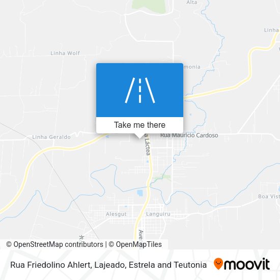 Rua Friedolino Ahlert map