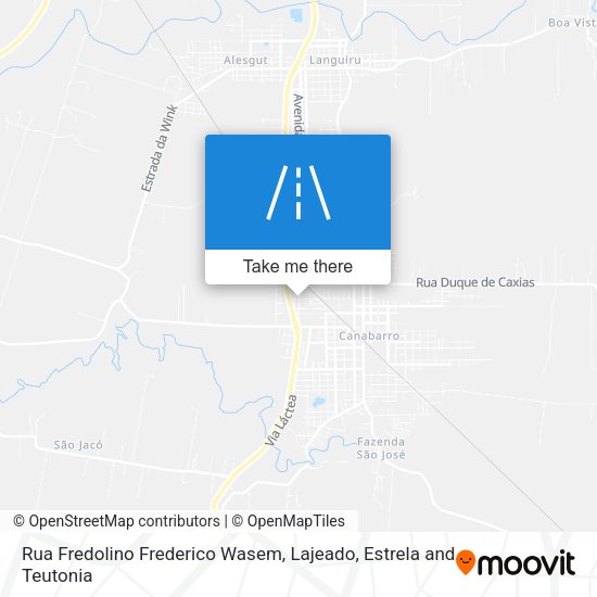 Rua Fredolino Frederico Wasem map