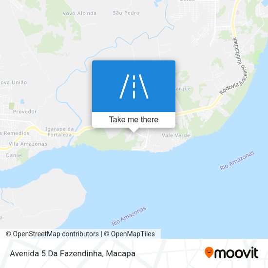 Avenida 5 Da Fazendinha map