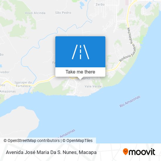 Mapa Avenida José Maria Da S. Nunes