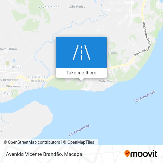Avenida Vicente Brandão map