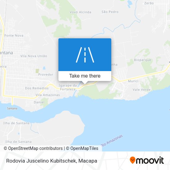 Rodovia Juscelino Kubitschek map