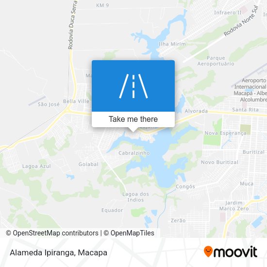 Alameda Ipiranga map
