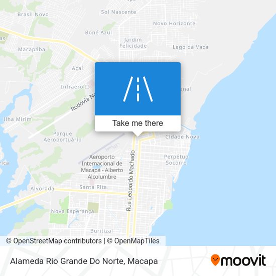 Alameda Rio Grande Do Norte map