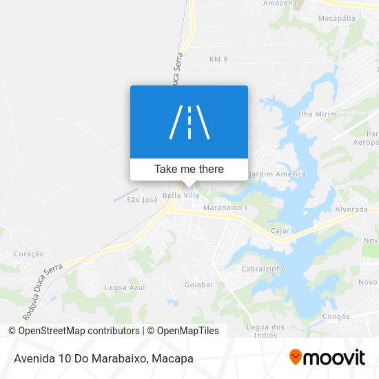Avenida 10 Do Marabaixo map