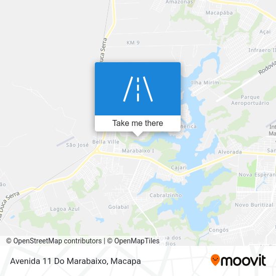 Avenida 11 Do Marabaixo map