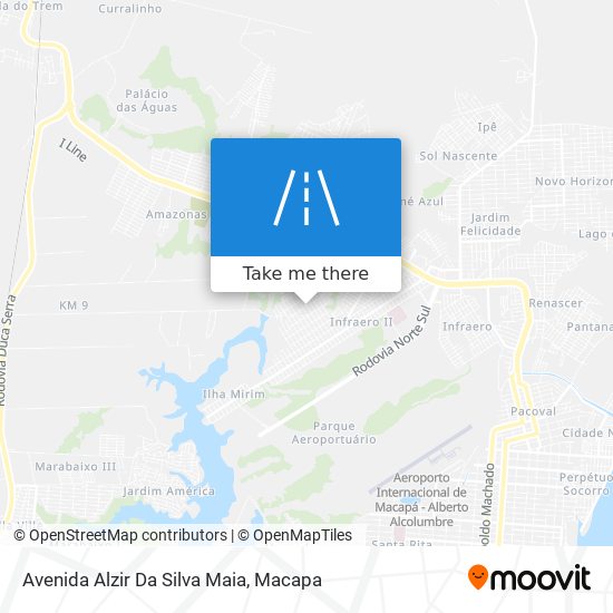 Mapa Avenida Alzir Da Silva Maia