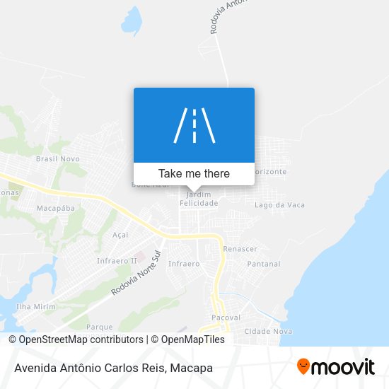 Mapa Avenida Antônio Carlos Reis