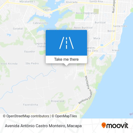Avenida Antônio Castro Monteiro map