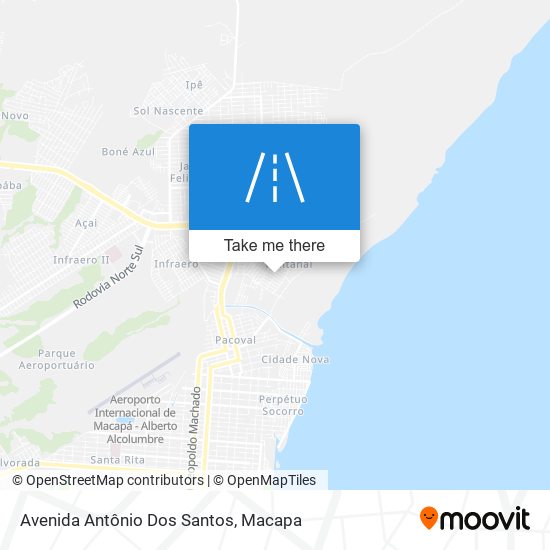 Mapa Avenida Antônio Dos Santos
