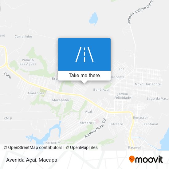 Avenida Açaí map